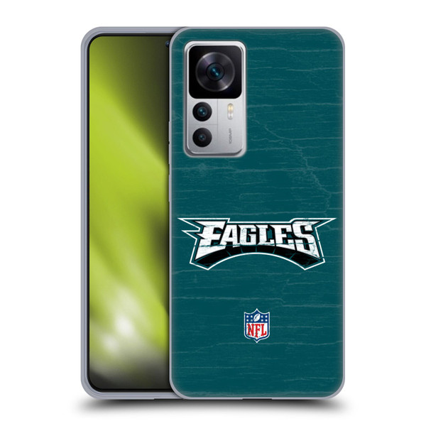 NFL Philadelphia Eagles Logo Distressed Look Soft Gel Case for Xiaomi 12T 5G / 12T Pro 5G / Redmi K50 Ultra 5G