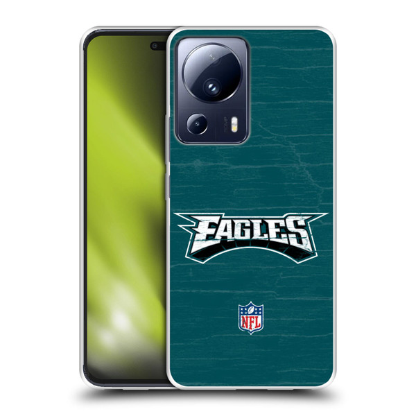 NFL Philadelphia Eagles Logo Distressed Look Soft Gel Case for Xiaomi 13 Lite 5G