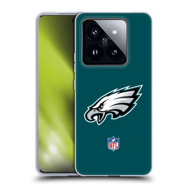 NFL Philadelphia Eagles Logo Plain Soft Gel Case for Xiaomi 14 Pro