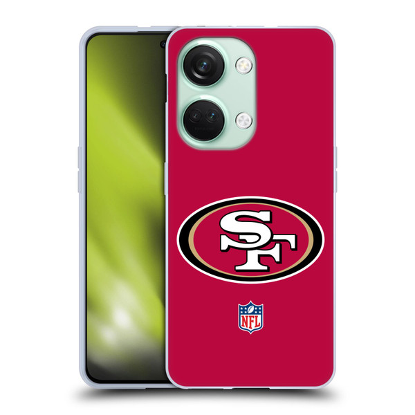 NFL San Francisco 49Ers Logo Plain Soft Gel Case for OnePlus Nord 3 5G