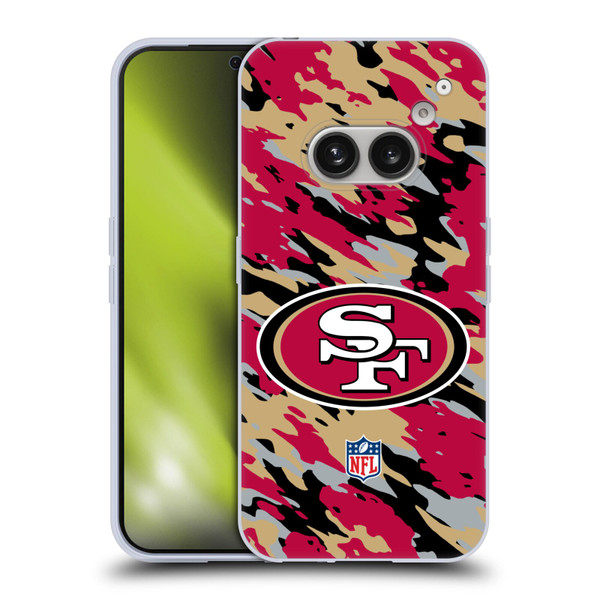 NFL San Francisco 49Ers Logo Camou Soft Gel Case for Nothing Phone (2a)