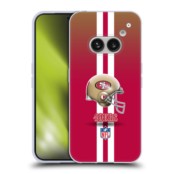 NFL San Francisco 49Ers Logo Helmet Soft Gel Case for Nothing Phone (2a)