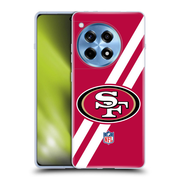 NFL San Francisco 49Ers Logo Stripes Soft Gel Case for OnePlus 12R