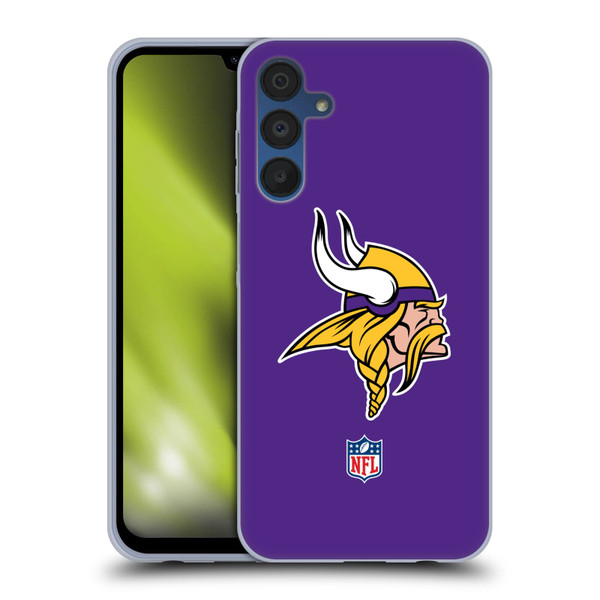 NFL Minnesota Vikings Logo Plain Soft Gel Case for Samsung Galaxy A15