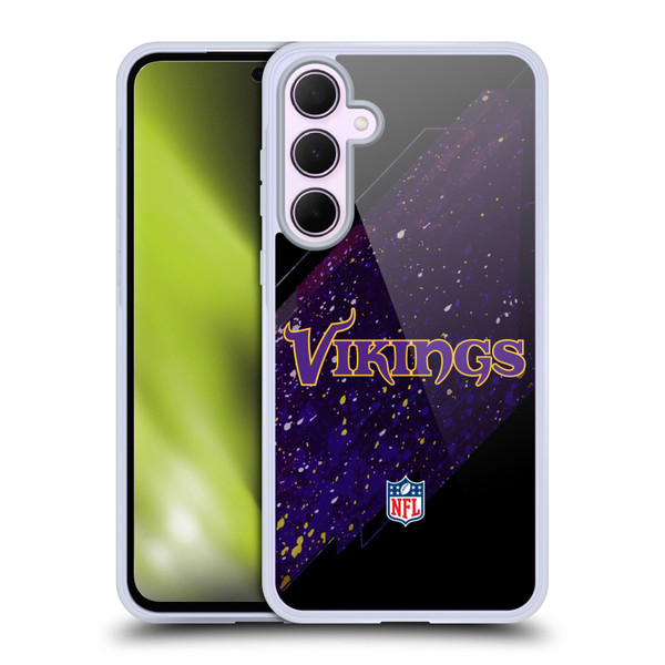 NFL Minnesota Vikings Logo Blur Soft Gel Case for Samsung Galaxy A35 5G