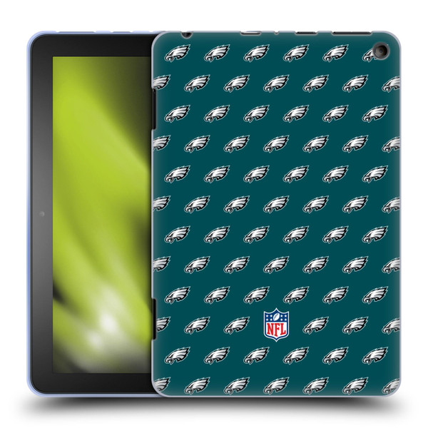 NFL Philadelphia Eagles Artwork Patterns Soft Gel Case for Amazon Fire HD 8/Fire HD 8 Plus 2020
