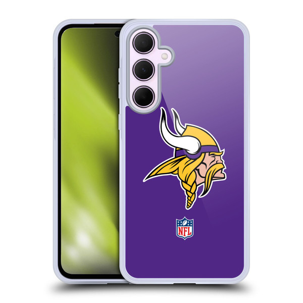 NFL Minnesota Vikings Logo Plain Soft Gel Case for Samsung Galaxy A35 5G