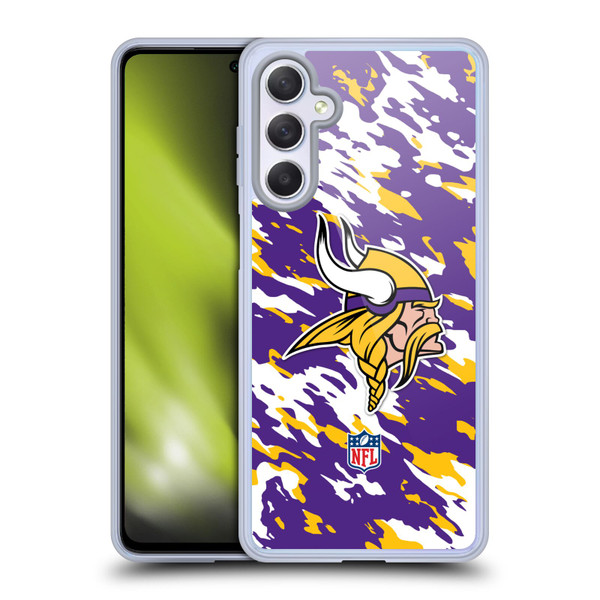 NFL Minnesota Vikings Logo Camou Soft Gel Case for Samsung Galaxy M54 5G