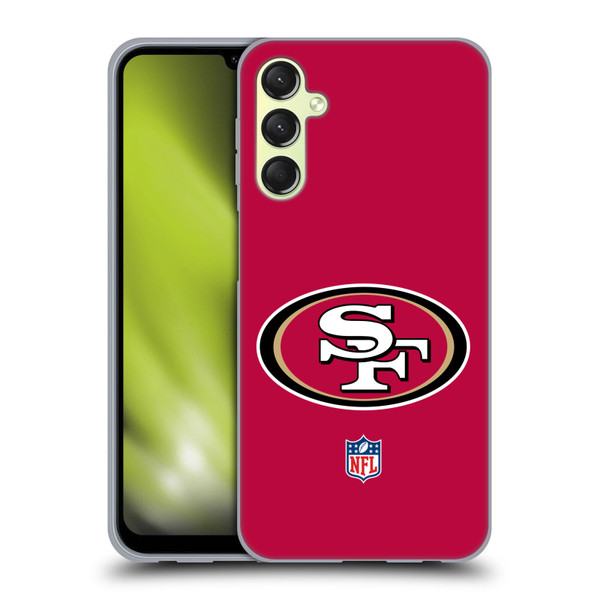 NFL San Francisco 49Ers Logo Plain Soft Gel Case for Samsung Galaxy A24 4G / M34 5G