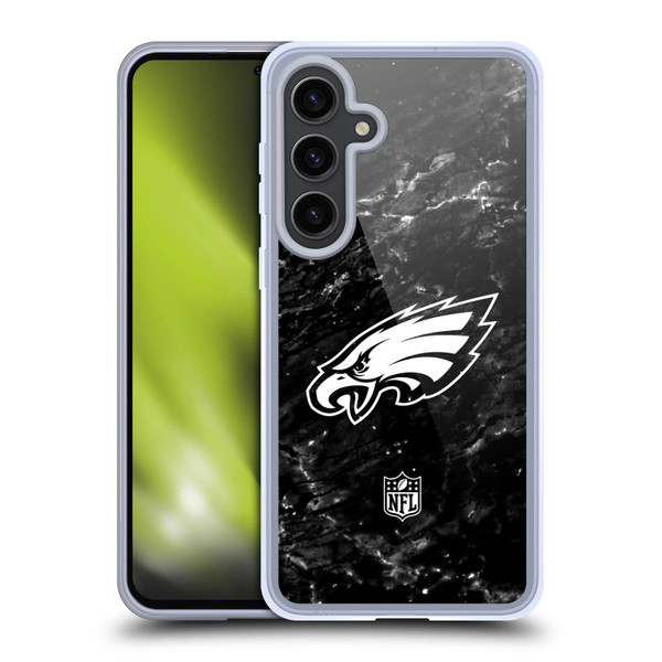 NFL Philadelphia Eagles Artwork Marble Soft Gel Case for Samsung Galaxy S24+ 5G