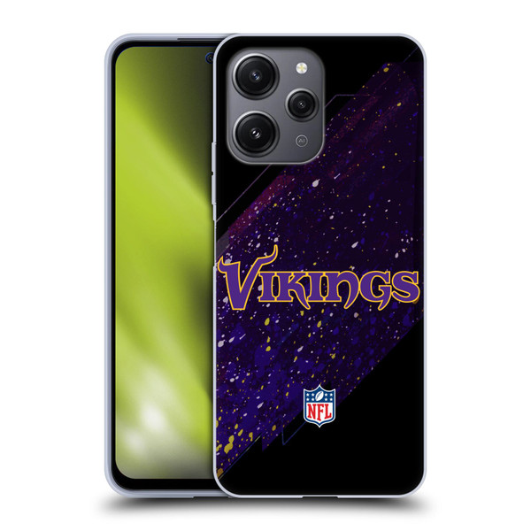 NFL Minnesota Vikings Logo Blur Soft Gel Case for Xiaomi Redmi 12