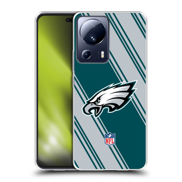 NFL Philadelphia Eagles Artwork Stripes Soft Gel Case for Xiaomi 13 Lite 5G