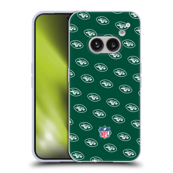 NFL New York Jets Artwork Patterns Soft Gel Case for Nothing Phone (2a)