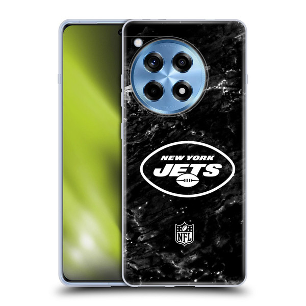 NFL New York Jets Artwork Marble Soft Gel Case for OnePlus 12R