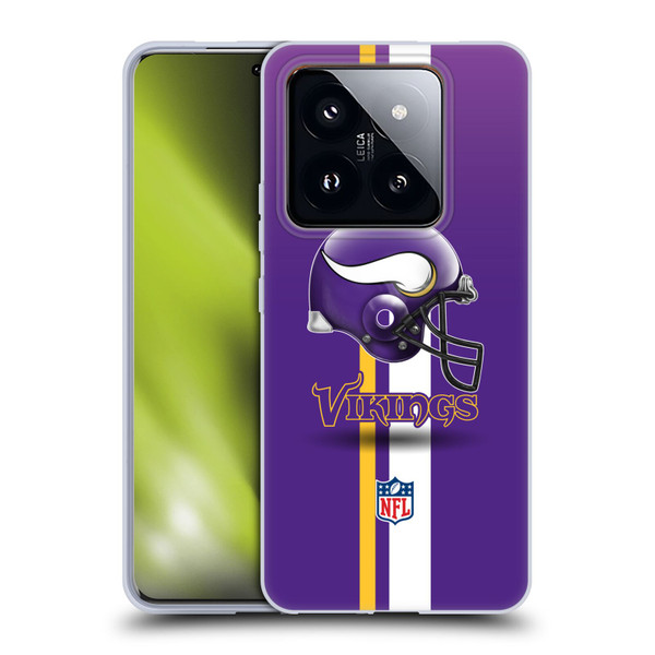NFL Minnesota Vikings Logo Helmet Soft Gel Case for Xiaomi 14 Pro