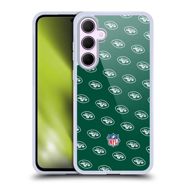 NFL New York Jets Artwork Patterns Soft Gel Case for Samsung Galaxy A35 5G
