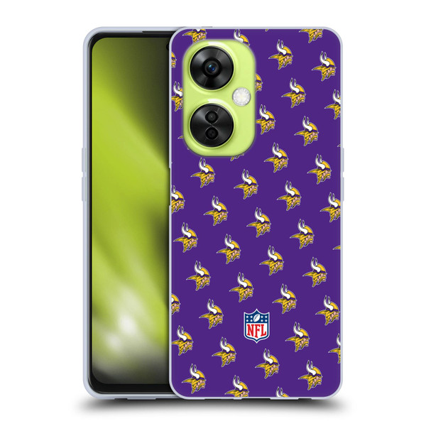 NFL Minnesota Vikings Artwork Patterns Soft Gel Case for OnePlus Nord CE 3 Lite 5G