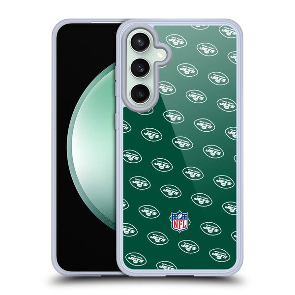 NFL New York Jets Artwork Patterns Soft Gel Case for Samsung Galaxy S23 FE 5G