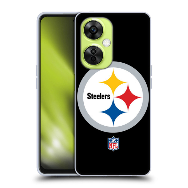 NFL Pittsburgh Steelers Logo Plain Soft Gel Case for OnePlus Nord CE 3 Lite 5G
