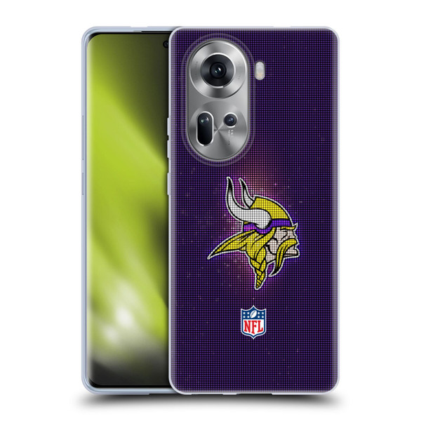NFL Minnesota Vikings Artwork LED Soft Gel Case for OPPO Reno11
