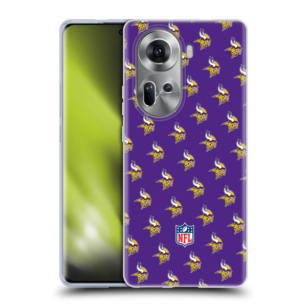 NFL Minnesota Vikings Artwork Patterns Soft Gel Case for OPPO Reno11