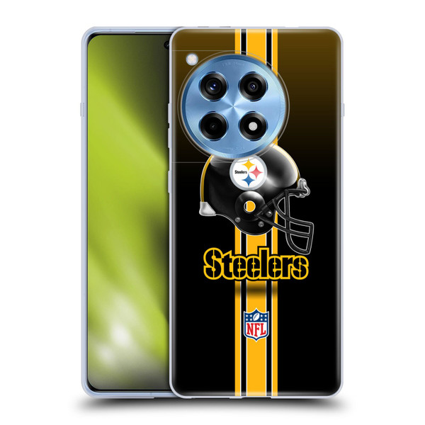 NFL Pittsburgh Steelers Logo Helmet Soft Gel Case for OnePlus 12R