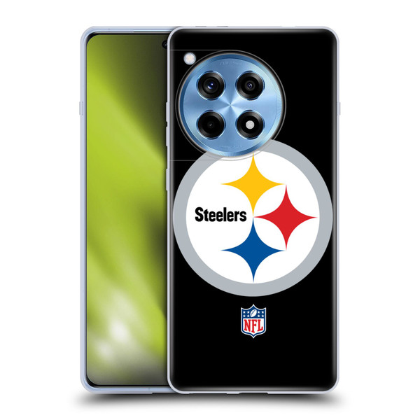 NFL Pittsburgh Steelers Logo Plain Soft Gel Case for OnePlus 12R