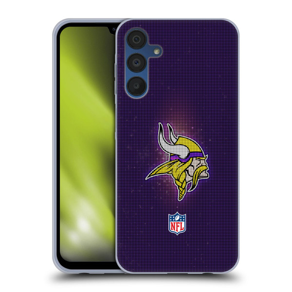 NFL Minnesota Vikings Artwork LED Soft Gel Case for Samsung Galaxy A15