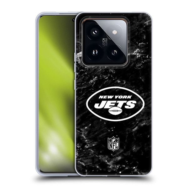 NFL New York Jets Artwork Marble Soft Gel Case for Xiaomi 14 Pro