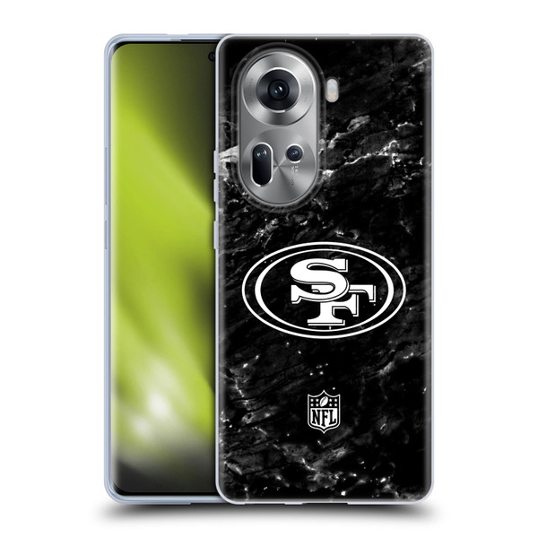 NFL San Francisco 49ers Artwork Marble Soft Gel Case for OPPO Reno11