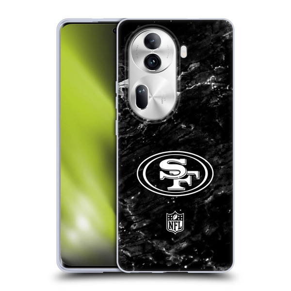 NFL San Francisco 49ers Artwork Marble Soft Gel Case for OPPO Reno11 Pro