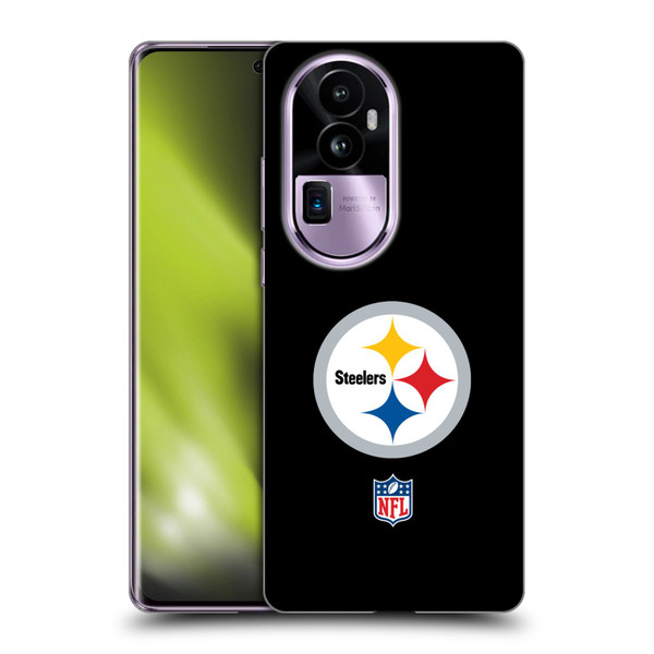 NFL Pittsburgh Steelers Logo Plain Soft Gel Case for OPPO Reno10 Pro+