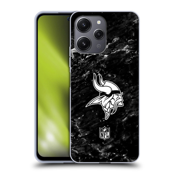 NFL Minnesota Vikings Artwork Marble Soft Gel Case for Xiaomi Redmi 12
