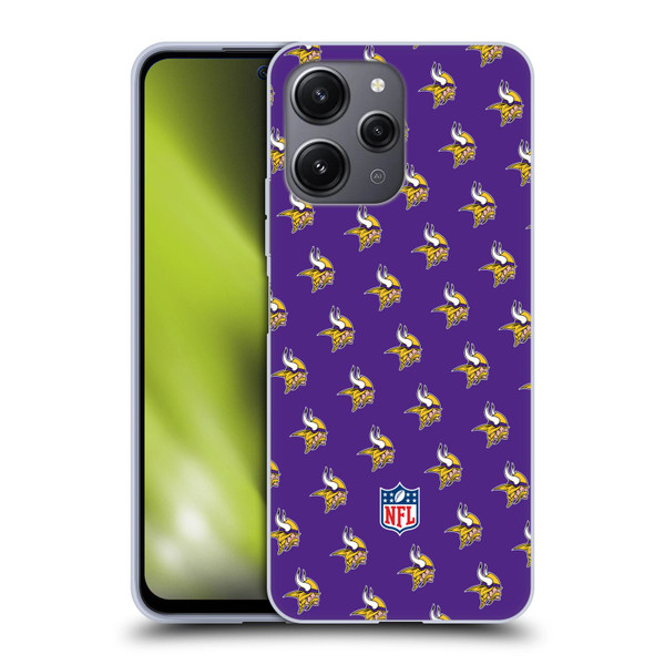 NFL Minnesota Vikings Artwork Patterns Soft Gel Case for Xiaomi Redmi 12