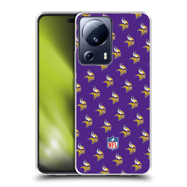 NFL Minnesota Vikings Artwork Patterns Soft Gel Case for Xiaomi 13 Lite 5G