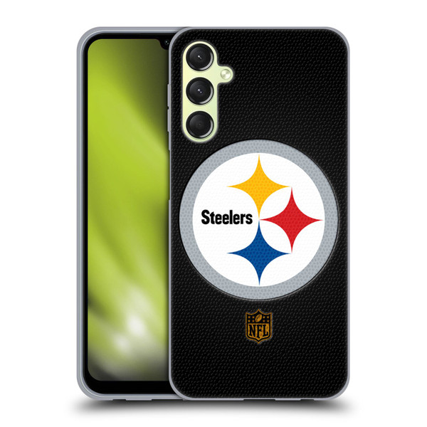 NFL Pittsburgh Steelers Logo Football Soft Gel Case for Samsung Galaxy A24 4G / M34 5G