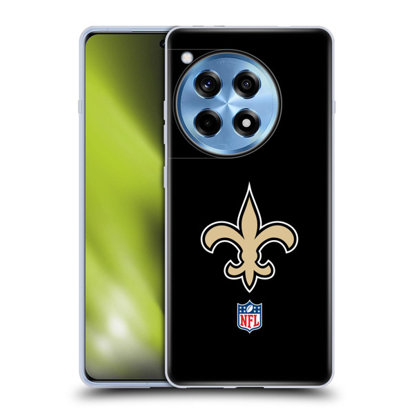 NFL New Orleans Saints Logo Plain Soft Gel Case for OnePlus 12R