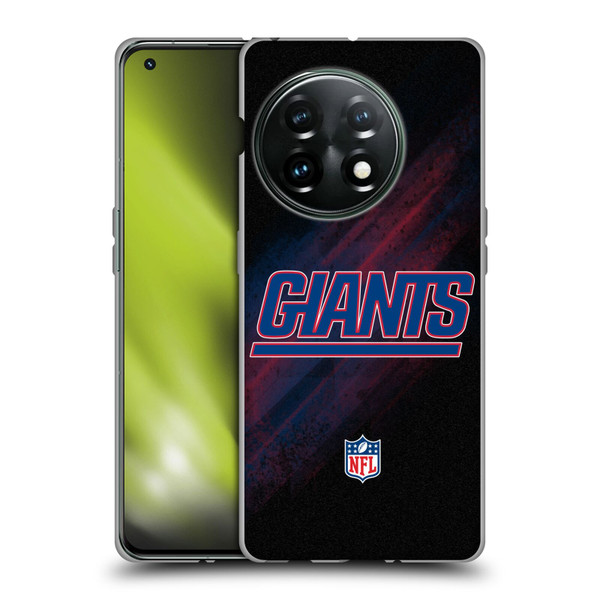 NFL New York Giants Logo Blur Soft Gel Case for OnePlus 11 5G