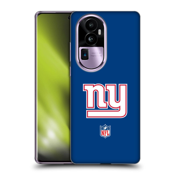 NFL New York Giants Logo Plain Soft Gel Case for OPPO Reno10 Pro+