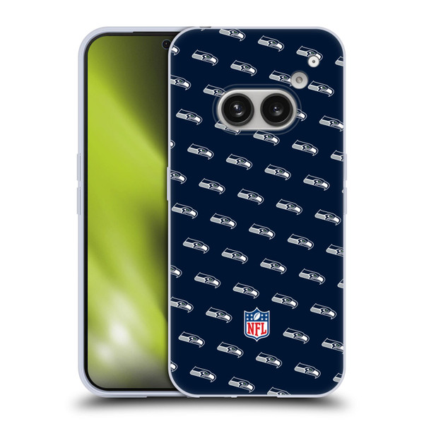 NFL Seattle Seahawks Artwork Patterns Soft Gel Case for Nothing Phone (2a)