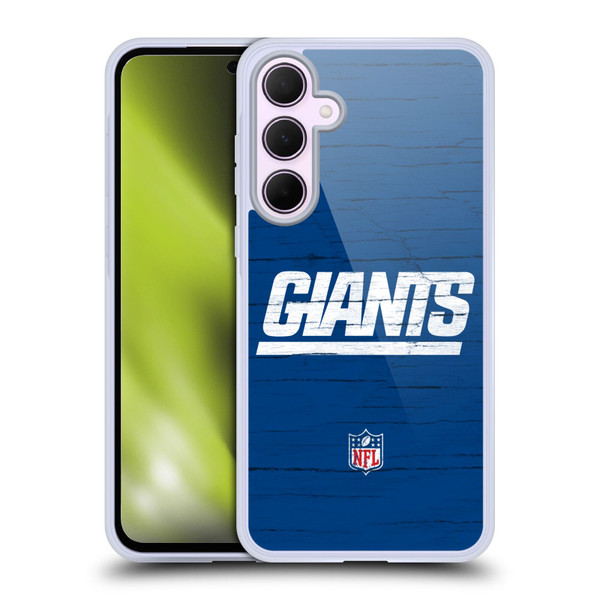 NFL New York Giants Logo Distressed Look Soft Gel Case for Samsung Galaxy A35 5G