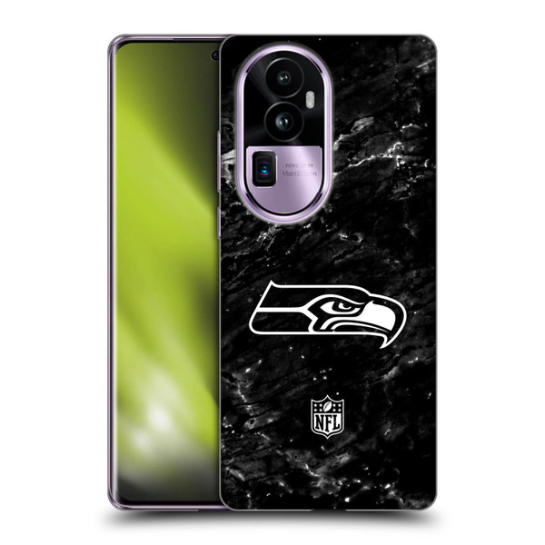 NFL Seattle Seahawks Artwork Marble Soft Gel Case for OPPO Reno10 Pro+
