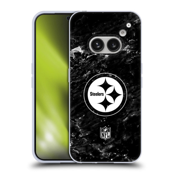 NFL Pittsburgh Steelers Artwork Marble Soft Gel Case for Nothing Phone (2a)