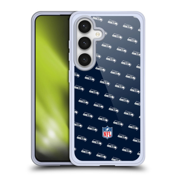 NFL Seattle Seahawks Artwork Patterns Soft Gel Case for Samsung Galaxy S24 5G