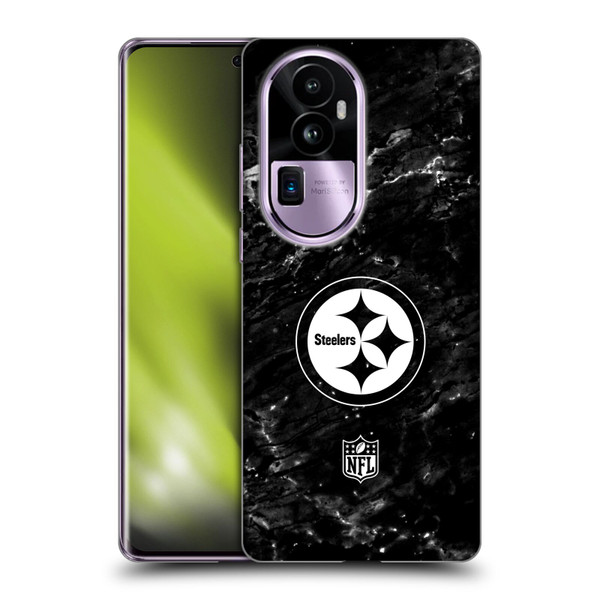 NFL Pittsburgh Steelers Artwork Marble Soft Gel Case for OPPO Reno10 Pro+