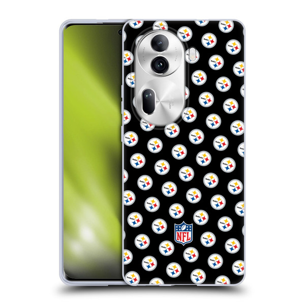 NFL Pittsburgh Steelers Artwork Patterns Soft Gel Case for OPPO Reno11 Pro