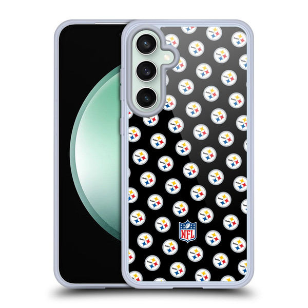 NFL Pittsburgh Steelers Artwork Patterns Soft Gel Case for Samsung Galaxy S23 FE 5G