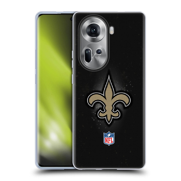 NFL New Orleans Saints Artwork LED Soft Gel Case for OPPO Reno11
