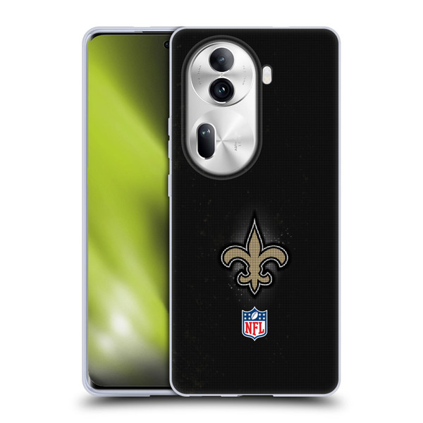 NFL New Orleans Saints Artwork LED Soft Gel Case for OPPO Reno11 Pro