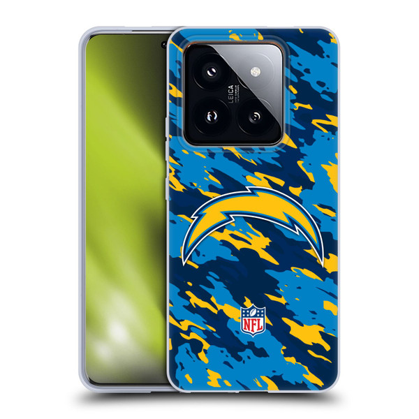 NFL Los Angeles Chargers Logo Camou Soft Gel Case for Xiaomi 14 Pro
